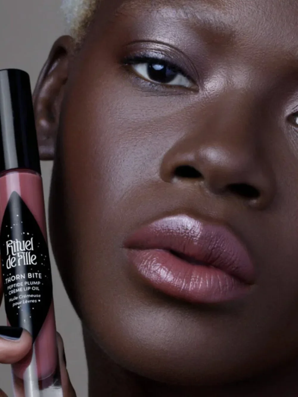 Rituel De Fille  | Thorn Bite Peptide Plump Crème Lip Oil | Rose Crush